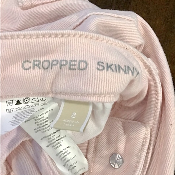 Michael Kors Cropped Skinny Pink Jeans - Picture 9 of 10